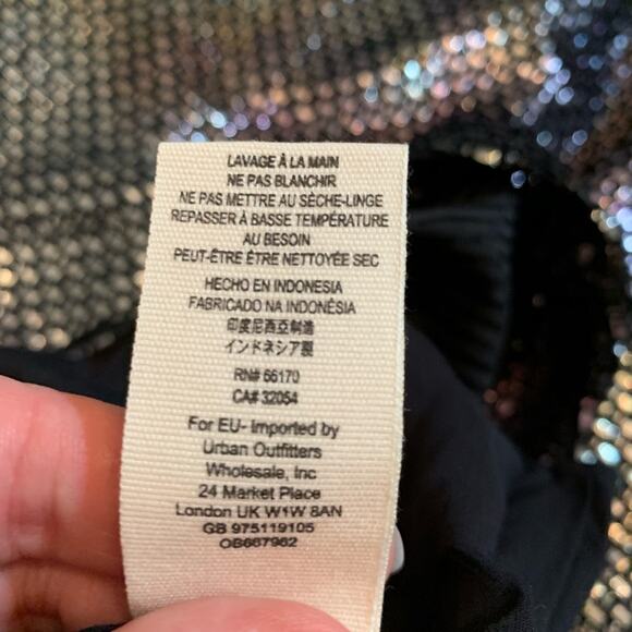 Free People Diamonds are Forever metallic shimmer party dress size Small NWT - Picture 11 of 13